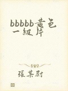 bbbbb黄色一级片