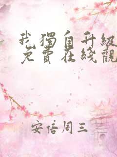 我独自升级动漫免费在线观看