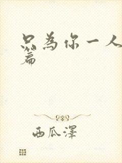 只为你一人番外篇