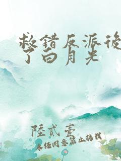 救错反派后我成了白月光