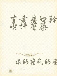 有黄痰口干口苦吃什么药