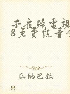 子夜归电视剧28免费观看全集高清