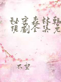 秘密森林韩剧电视剧全集免费播放