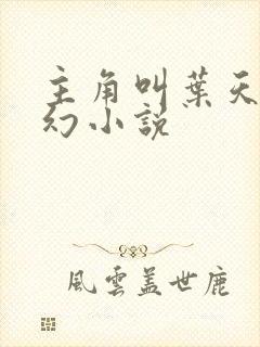 主角叫叶天的玄幻小说