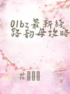 01bz最新线路韵母攻略