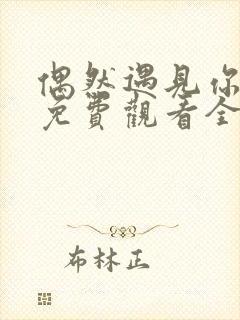 偶然遇见你韩剧免费观看全集