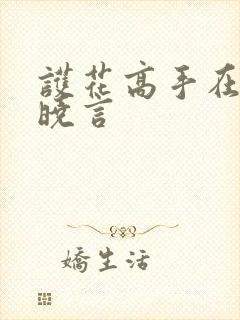 护花高手在都市晓言