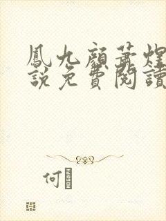 凤九颜萧煜的小说免费阅读全文