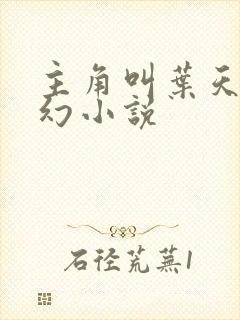 主角叫叶天的玄幻小说