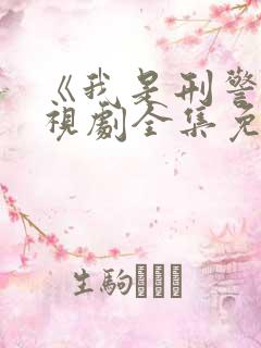 《我是刑警》电视剧全集免费观看