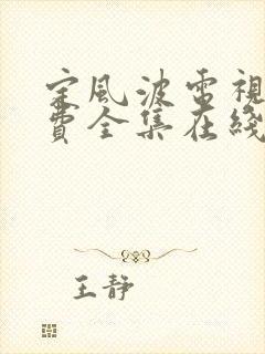 定风波电视剧免费全集在线观看