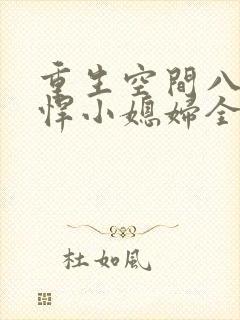 重生空间八零彪悍小媳妇全文免费阅读