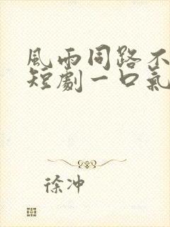 风雨同路不同舟短剧一口气看完