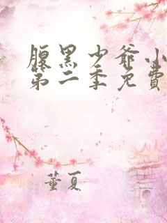 腹黑少爷小甜妻第二季免费动漫