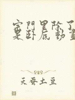 宗门里除了我都是卧底 动画