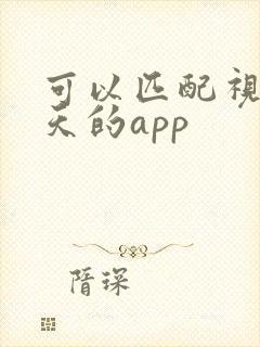 可以匹配视频聊天的app