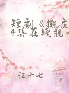 短剧《撕夜》74集在线观看免费