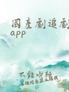 国产剧追剧神器app