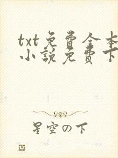 txt免费全本小说免费下载网