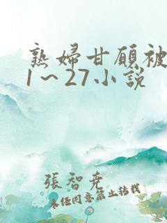 熟妇甘愿被调教1～27小说