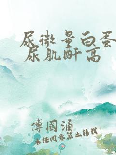 尿微量白蛋白高 尿肌酐高