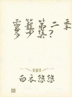 灵笼第二季一共多少集?