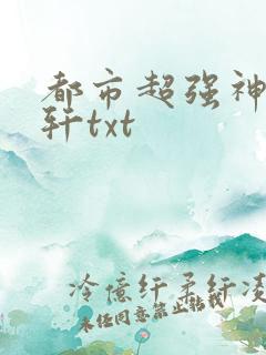 都市超强神医叶轩txt