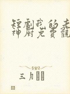 短剧我的老婆是神厨免费观看全集