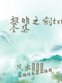 黎明之剑txt全集