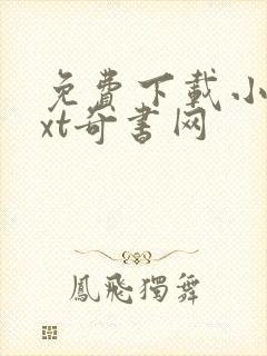 免费下载小说txt奇书网