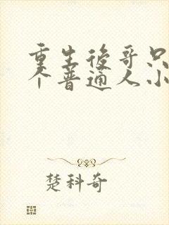 重生后哥只想当个普通人小说