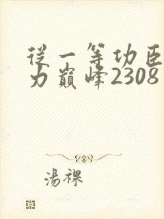 从一等功臣到权力巅峰2308章