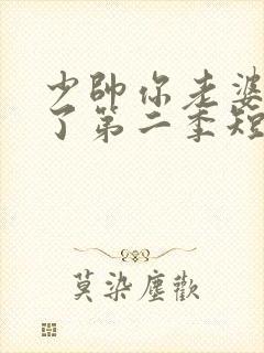 少帅你老婆又跑了第二季短剧