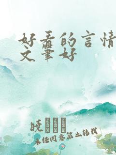 好看的言情小说文笔好