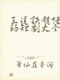 王道铁赵佳主演的短剧大全