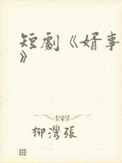 短剧《婿事待发》