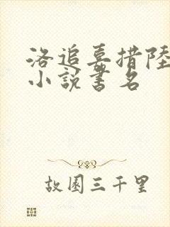 洛追嘉措陆芊芊小说书名