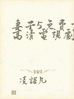 妻子5免费完整高清电视剧在线