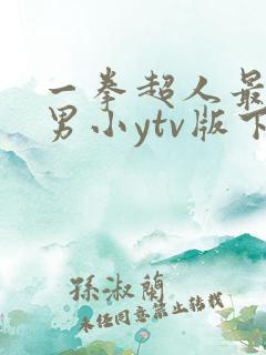 一拳超人最强之男小ytv版下载