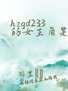 hzgd233的女主角是谁
