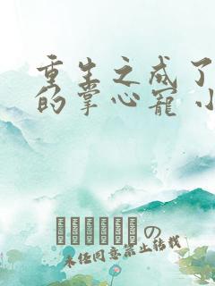 重生之成了皇叔的掌心宠 小说