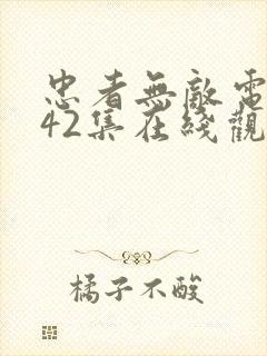 忠者无敌电视剧42集在线观看