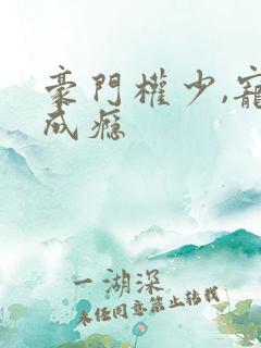 豪门权少,宠妻成瘾