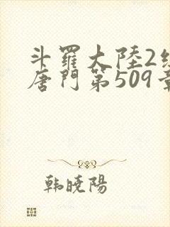 斗罗大陆2绝世唐门第509章