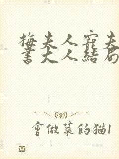 梅夫人宠夫日常书大人结局