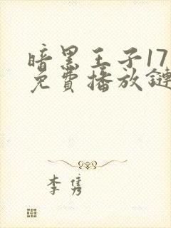 暗黑王子17部免费播放链接