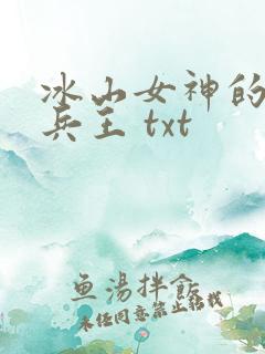 冰山女神的至尊兵王 txt