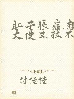 肚子胀痛,想拉大便又拉不出来是什么原因