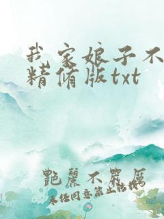我家娘子不对劲精修版txt