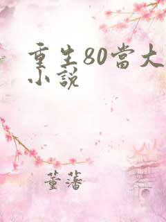 重生80当大佬小说